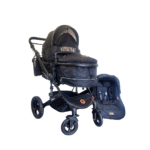 Belecoo Black Premium Pram/Stroller with Car Seat