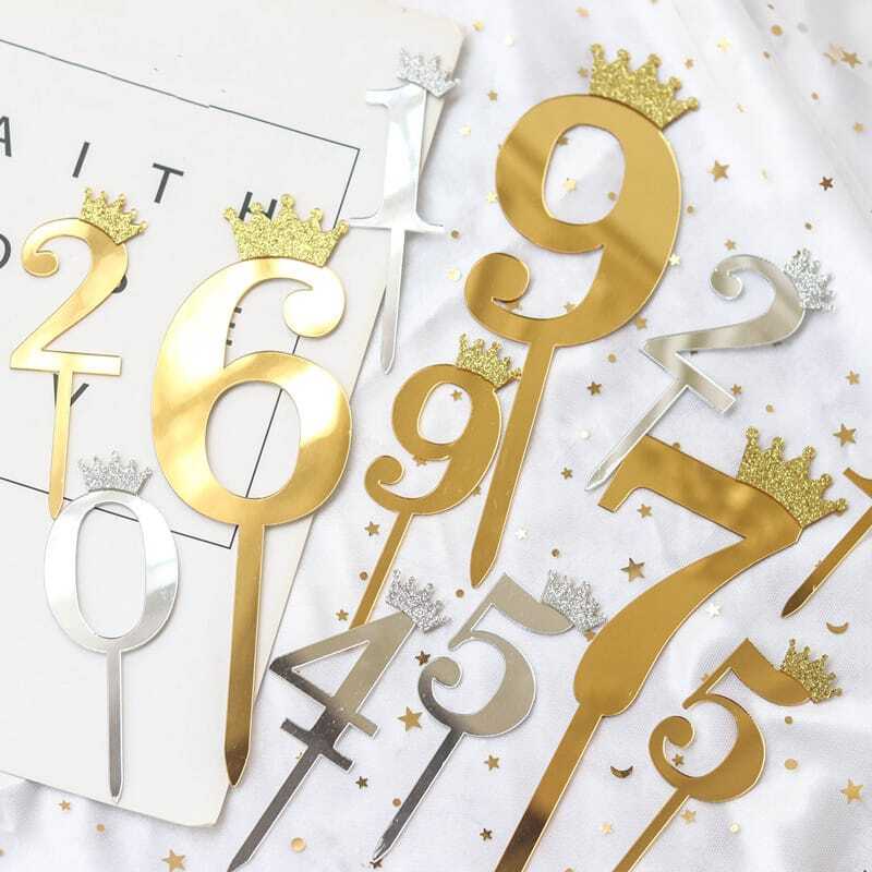 Acrylic Numbers Cake Toppers