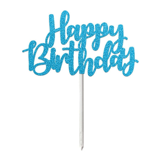 Wooden Happy Birthday Cake Toppers