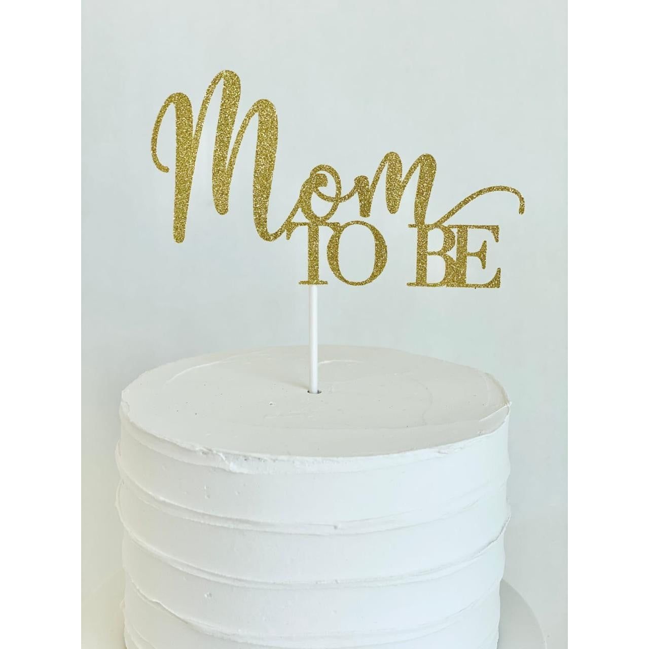 Wooden Baby Shower/ mom to be Cake Toppers