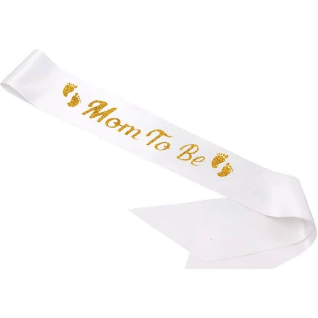 Baby Shower Sash with Glitter