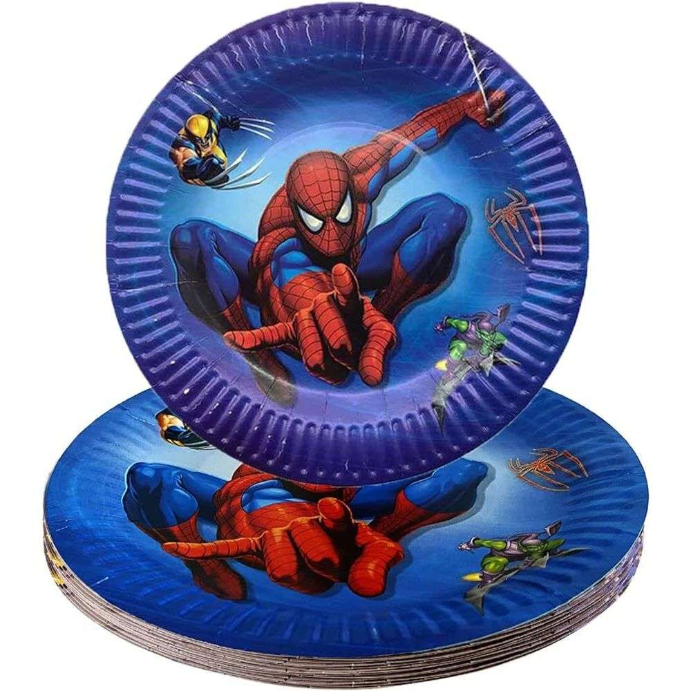 10pcs Cartoon Character Plain paper Plates