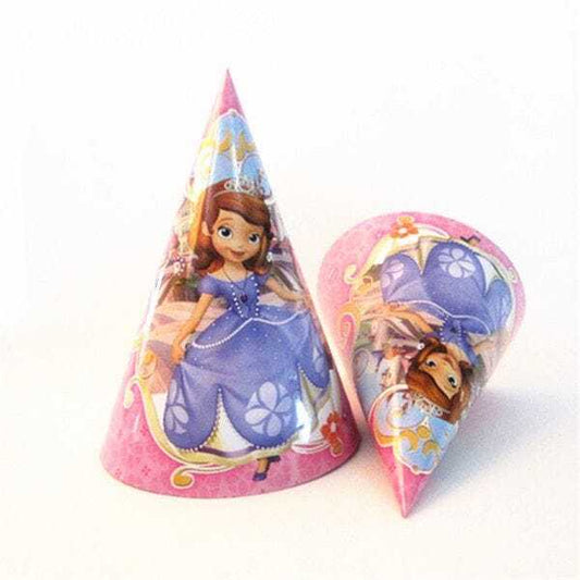 10pc Cartoon Character Party Hats