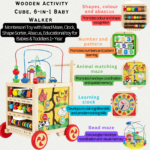 5 in 1 Wooden Educational Baby Walker