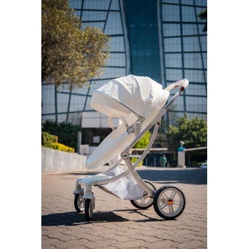Pram Pu Leather Egg Style Luxury Travel System With Car Seat