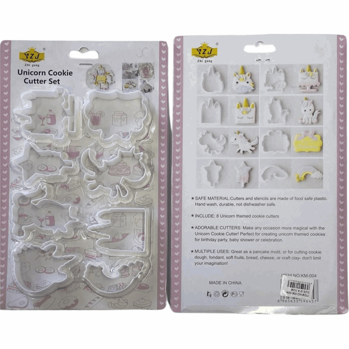 8pc Unicorn Cookie Cutter Set