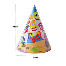 10pc Cartoon Character Party Hats