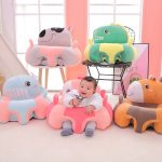 Baby plush support seat cushion