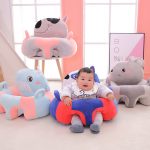 Baby plush support seat cushion
