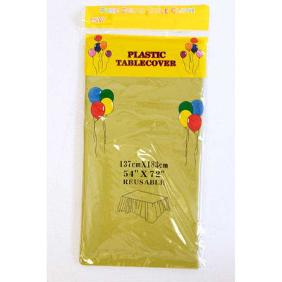 1pcs Plain Plastic Table Cover