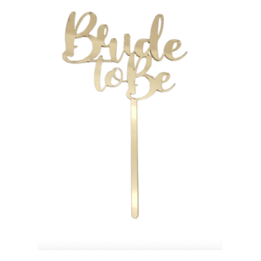 Acrylic Bride to Be Cake Toppers