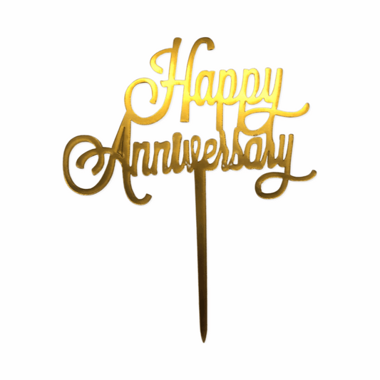 Acrylic Happy Anniversary Cake Toppers