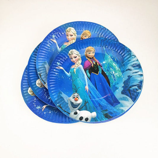 10pcs Cartoon Character Plain paper Plates