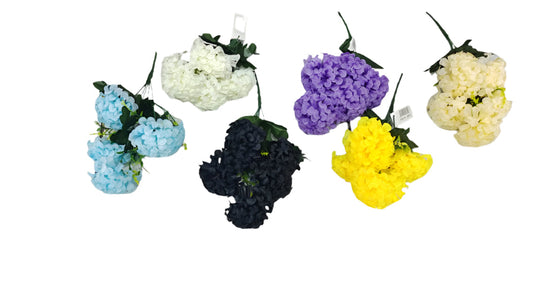 flowers 5 head assorted colors