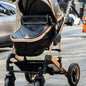 Belecoo 3 in 1 Luxury Stroller PU Leather