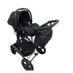 Belecoo Black Premium Pram/Stroller with Car Seat