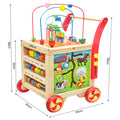 Kids Wooden Educational Activity Walker Stroller Toy
