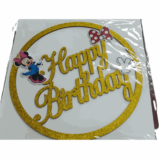 Birthday backdrop hbday minnie mouse