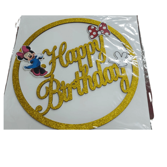 Birthday backdrop hbday minnie mouse