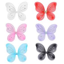 3 pcs Girls Butterfly Wings