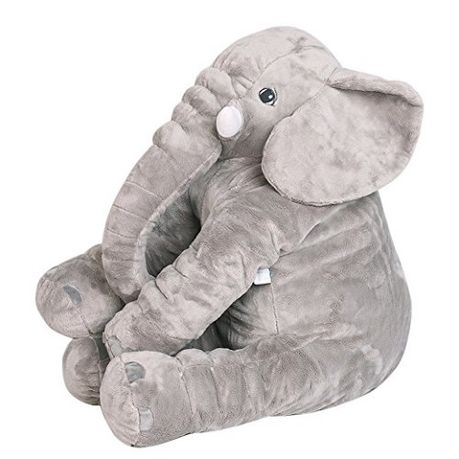 Elephant Pillow - Light Grey