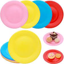 10pcs Big Round paper Plates