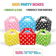 6 pcs Dotted Party Pack Boxes