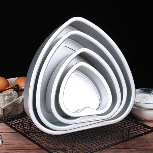 Aluminium Heart Baking Tins with fixed bottom